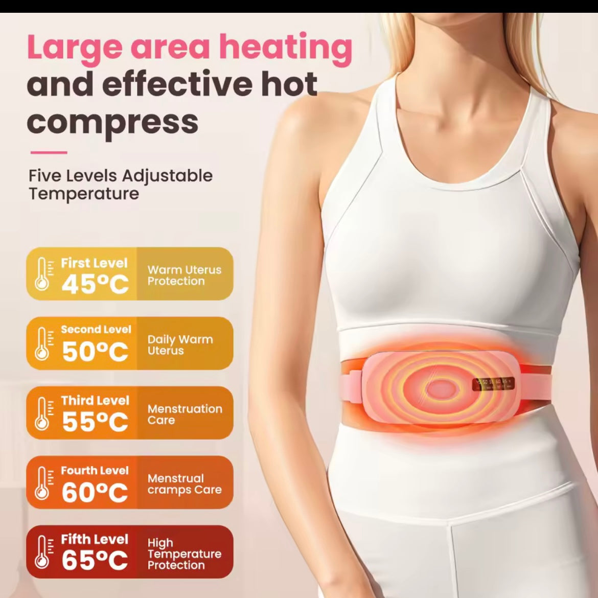 Electric Heating Vibration Waist Massage Belt
